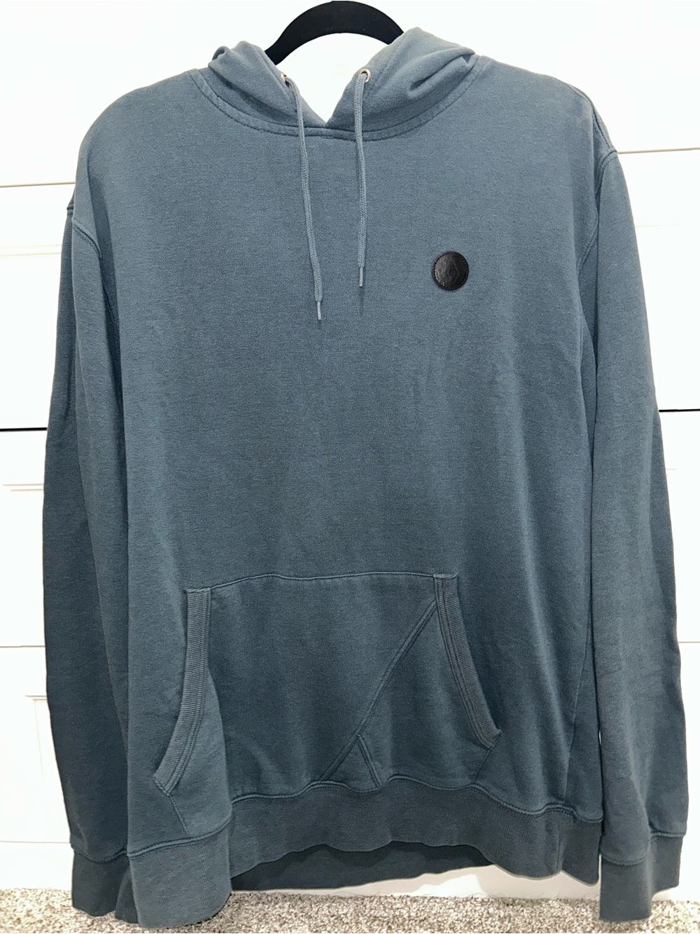 Volcom Men's Pullover Hoodie in Slate Blue